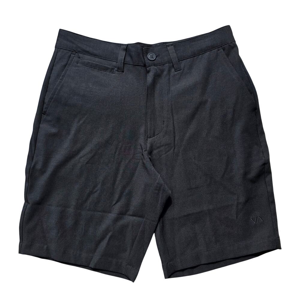 RVCA Parked Hybrid 19 Black Shorts Size 28 Performance Stretch NWT